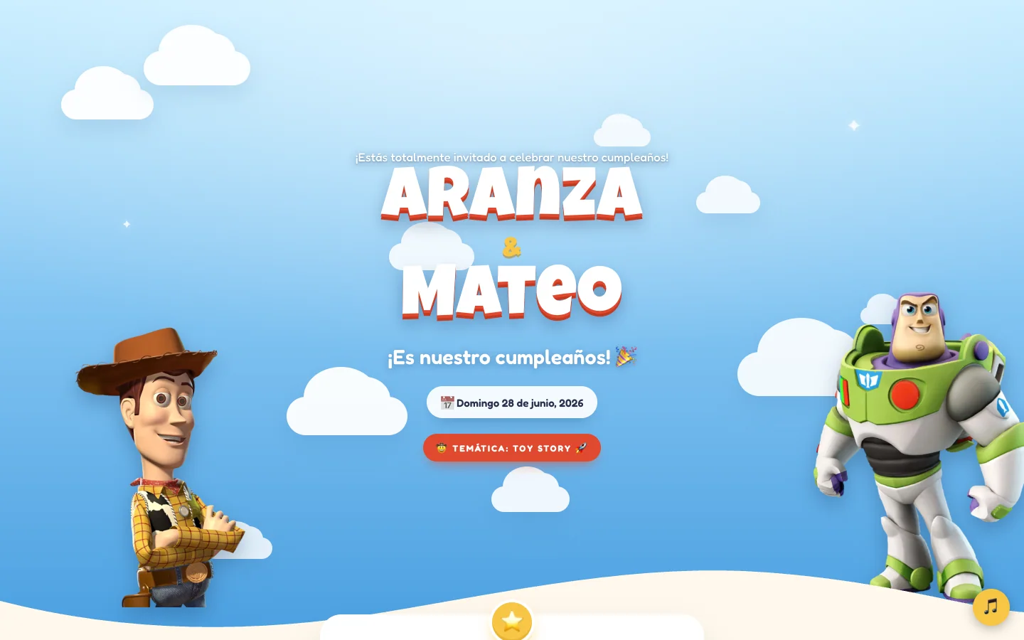 Aranza & Mateo — captura de la portada pública