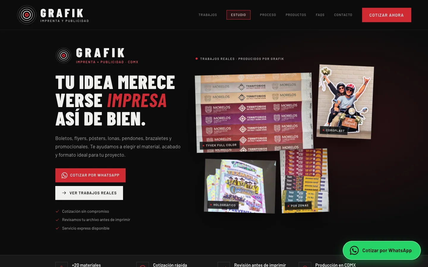 GRAFIK — captura de la portada pública
